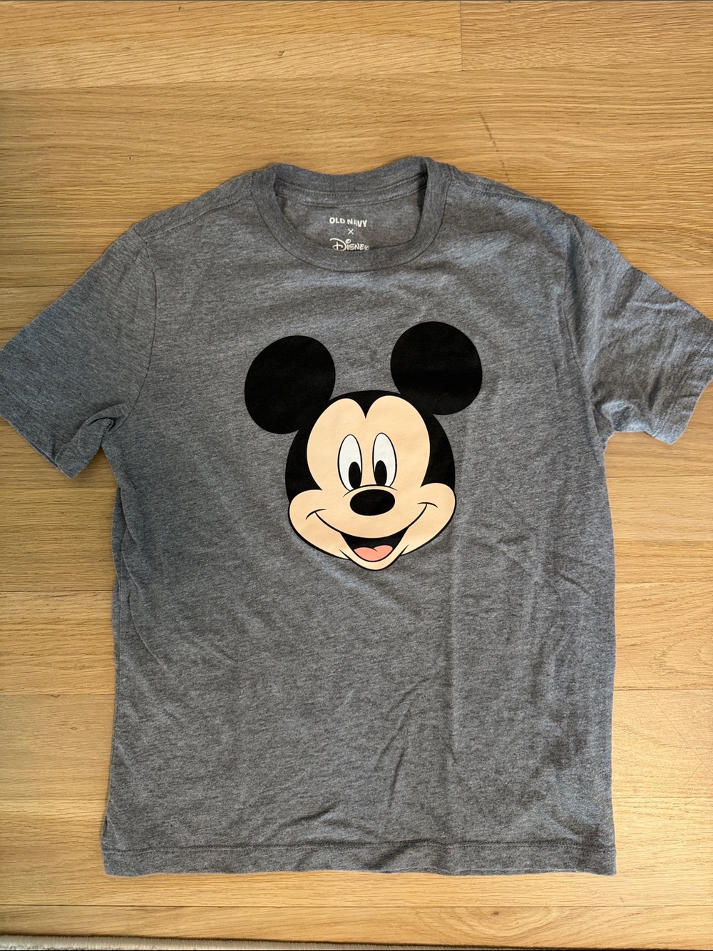 Old Navy Gray Mickey Mouse Face Tee